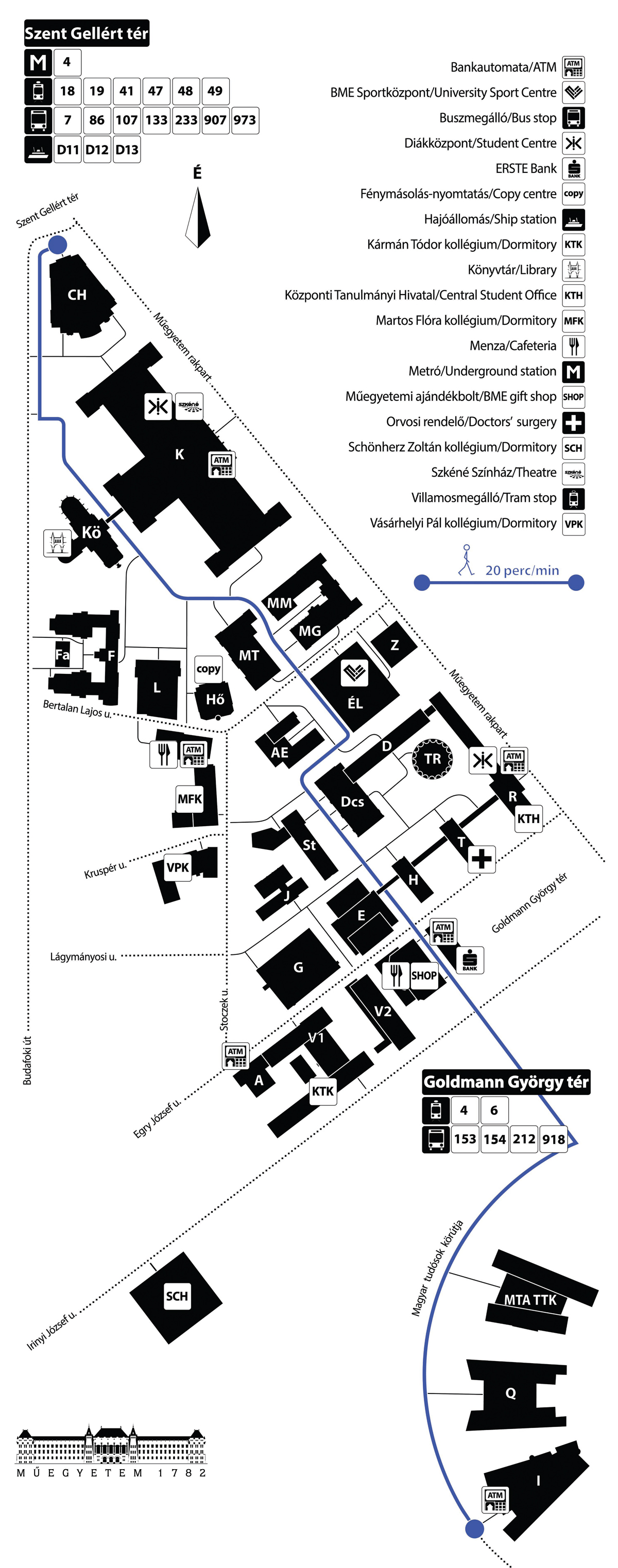Bme H épület Térkép